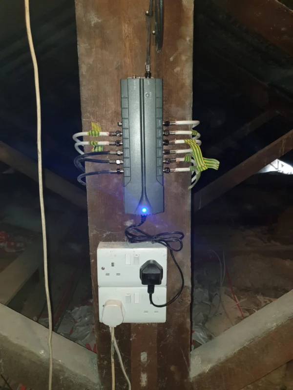 Photograph of Marks Multi Media Aerial Wire Installation in Loft Attic