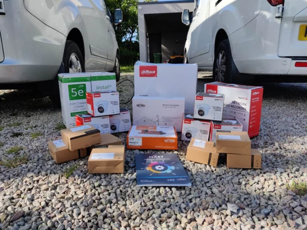 Comprehensive CCTV Equipment Setup